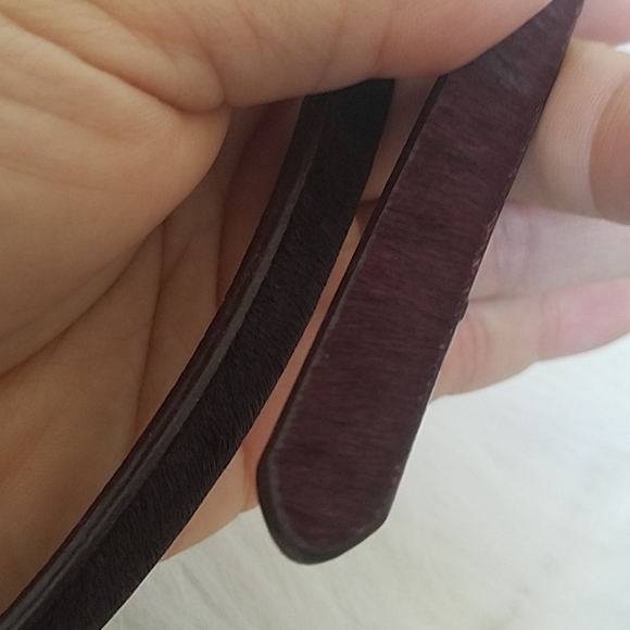 Calf hair leather belt - Picture 2 of 3